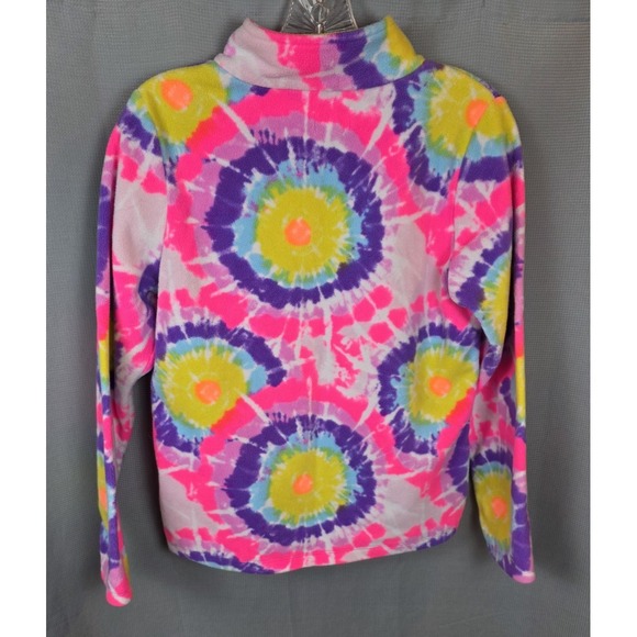 The Childrens Place Girl's XXL  (16) Pullover 1/4 Zip ‎ Pink Blue Purple Yellow - Picture 2 of 5